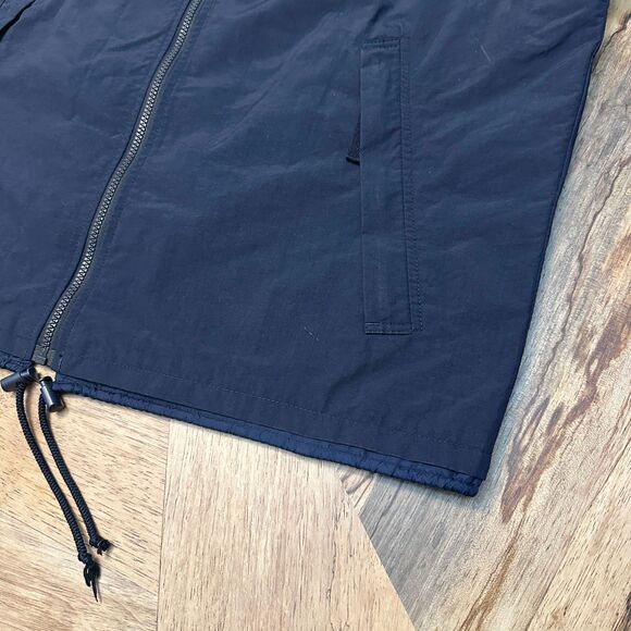 Abercrombie & Fitch Y2K Nylon Windbreaker Vest Navy Blue Men's XL - Picture 5 of 11